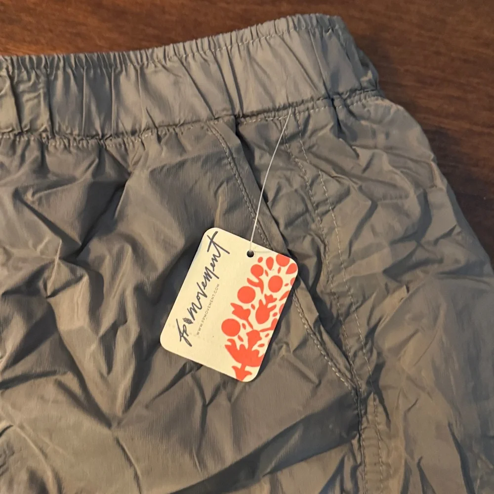 NWT Free People Movement Sunshine Bubble Hem Shorts in Desert Taupe